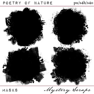 Poetry of Nature Masks by Mystery Scraps 