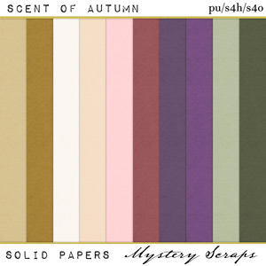 Scent of Autumn Solid Papers by Mystery Scraps