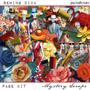 Sewing Diva Pagekit by Mystery Scraps 