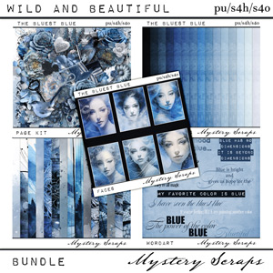 The Bluest Blue Bundle by Mystery Scraps