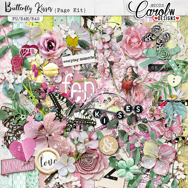 Butterfly Kisses-Page Kit