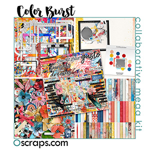 Color Burst Oscraps Collab Mega Kit