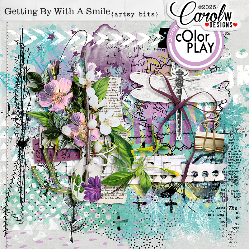 Getting By With A Smile-Artsy bits