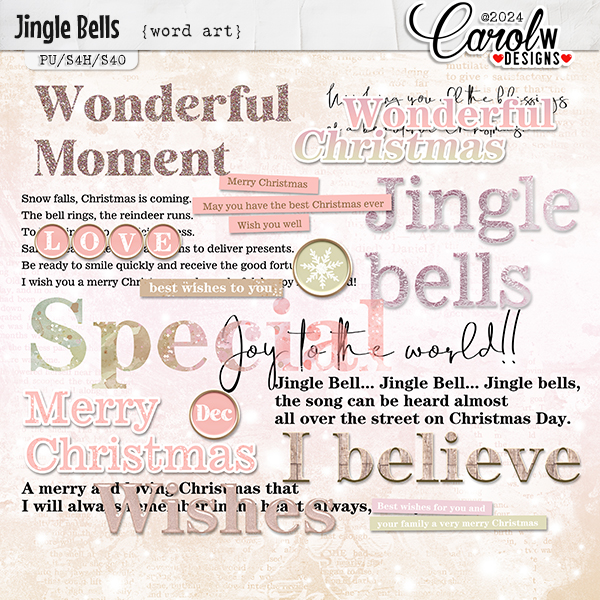 Jingle Bells-Word art