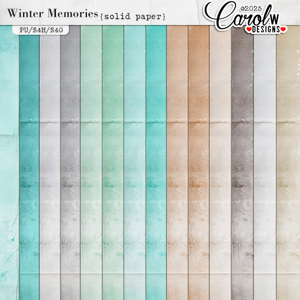 Winter Memories-Solid paper