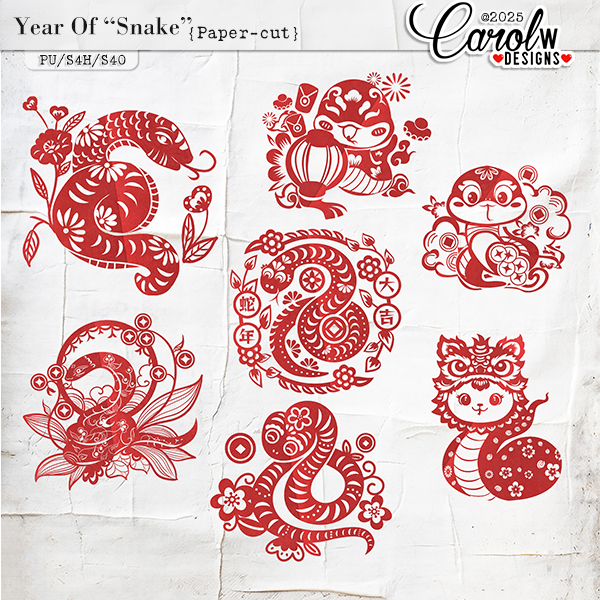 Year Of "Snake"-Paper Cut