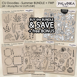 CU Doodles - Summer BUNDLE + free Bonus