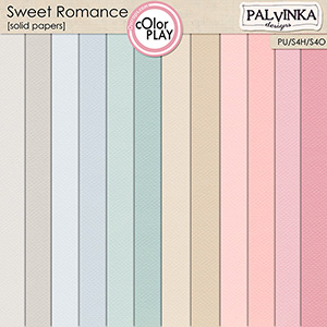 Sweet Romance Solid Papers