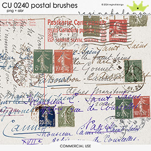 CU 0240 POSTAL BRUSHES