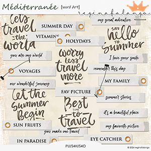 MEDITERRANEE WORD ART