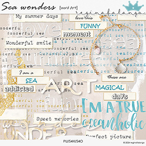 SEA WONDERS WORD ART