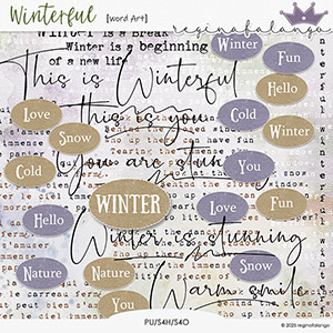 WINTERFUL WORD ART