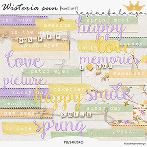 WISTERIA SUN WORD ART