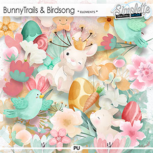 Bunny Trails and Birdsong (elements) by Simplette
