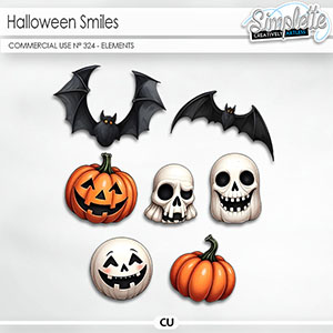 Halloween Smiles (CU elements) 324 by Simplette