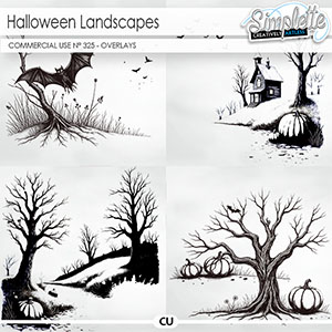 Halloween Landscapes (CU overlays) 325 by Simplette