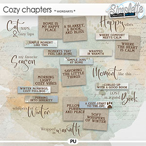 Cozy Chapters (wordarts) by Simplette