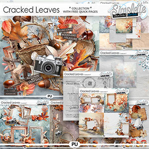 Cracked Leaves (collection with FREE quick pages) by Simplette