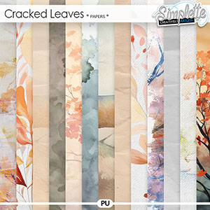 Cracked Leaves (papers) by Simplette