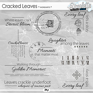 Cracked Leaves (wordarts) by Simplette