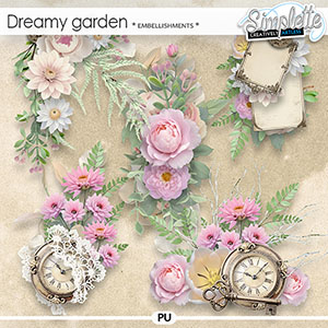 Dreamy Garden (embellishments) by Simplette