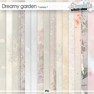 Dreamy Garden (papers) by Simplette