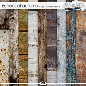 Echoes of Autumn (old texture papers) by Simplette