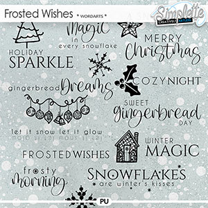 Frosted Wishes (wordarts) by Simplette