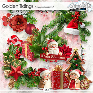 Golden Tidings (embellishments) by Simplette