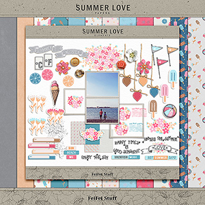 Summer Love Digital Scrapbook Kit by FeiFei Stuff