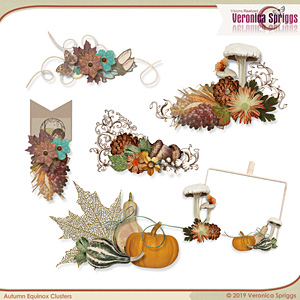 Autumnal Equinox Embellishments Mini Clusters