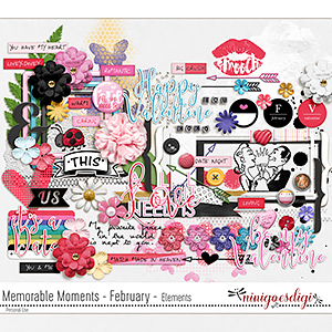 Memorable Moments February Elements by ninigoesdigi