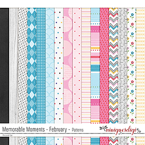 Memorable Moments February Patterns by ninigoesdigi