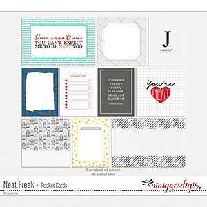 Neat Freak Pocket Cards by ninigoesdigi