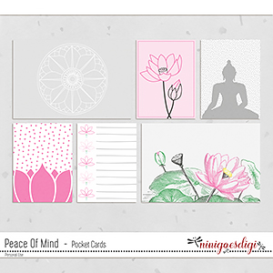 Peace Of Mind Pocket Cards by ninigoesdigi