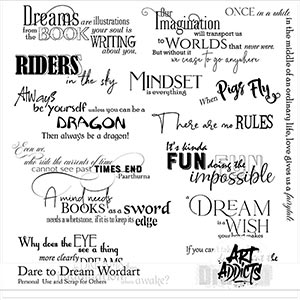 Dare to Dream Wordart and Brushes