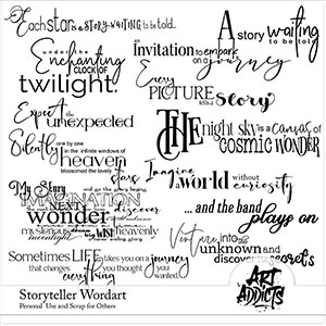 Storyteller Wordart and Brushes