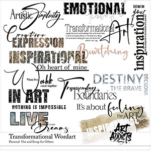 Transformational Wordart and Brushes