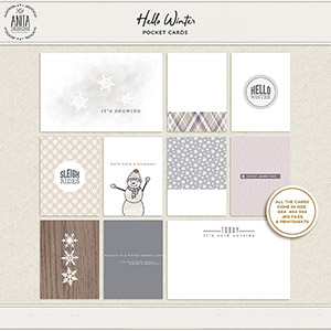 Hello Winter | Pocket cards