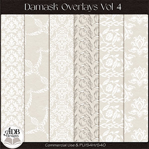 Damask Overlays Vol 04 by ADB Designs CU/PU