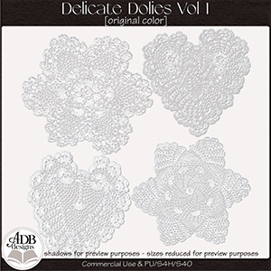 Delicate Doilies Vol 01 by ADB Designs CU/PU