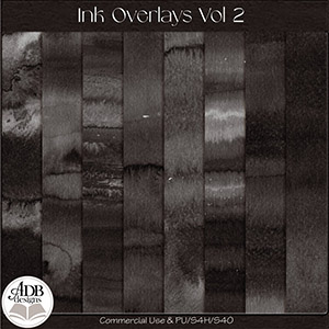 Inky Overlays Vol 02 by ADB Designs CU/PU