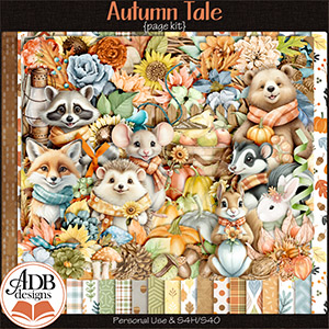 Autumn Tale Page Kit by ADB Designs