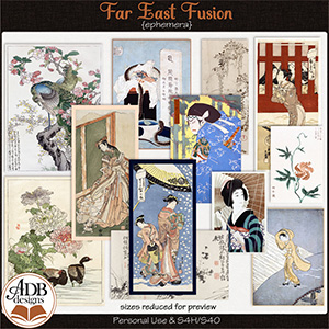 Far East Fusion Ephemera by ADB Designs