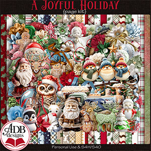 A Joyful Holiday Page Kit by ADB Designs