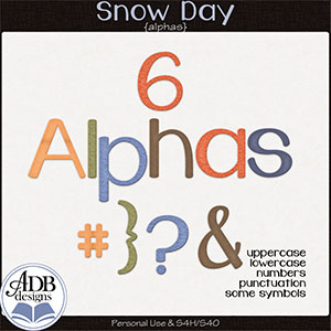 Snow Day Alphas by ADB Designs