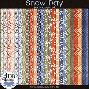 Snow Day Extra Papers by ADB Designs