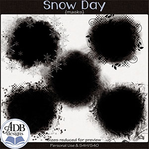 Snow Day Masks by ADB Designs