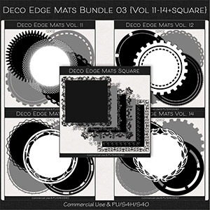 Deco Mats Bundle 03 - Vol 11-14 plus Square by ADB Designs CU/PU