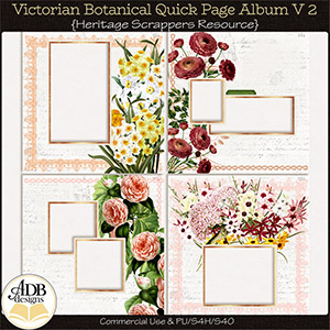 Heritage Resource Quick Page Album by ADB Designs CU/PU